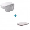 DURAVIT D-Code set 2v1 závesná WC misa + WC sedátko so SoftClose 45350900A1