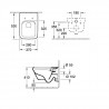 VILLEROY & BOCH Architectura - Závesné WC so sedadlom SoftClosing, DirectFlush, CeramicPlus, alpská biela 5685HRR1