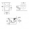 VILLEROY & BOCH Venticello závesné WC so sedadlom SlimSeat SoftClosing, DirectFlush, alpská biela 4611RS01