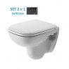 DURAVIT D-Code wc set 2v1 s misou Compact 22110900002 a sedátkom SoftClose 0067390099 set 325827