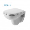 DURAVIT D-Code wc set 2v1 s misou Compact 22110900002 a sedátkom bez SoftClose 0067310099