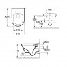 VILLEROY & BOCH Architectura závesná WC misa s DirectFlush + sedátko so SoftClose, biela s C+, 5684HRR1