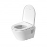 Duravit D-NEO závesná WC misa 37 x 48 cm Compact, Rimless, 2587090000 + WC sedátko SoftClose 0021690000, biela 45870900A1