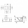 DURAVIT D-CODE SET WC 2v1 398969 s WC misou 25700920002 a sedátkom 0067390000