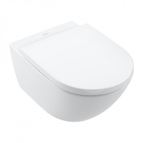 Villeroy & Boch SUBWAY 3.0 misa WC závesná s TwistFlush, so SoftClosing sedátkom alpská biela 4670TS01