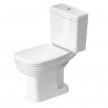 DURAVIT D-CODE misa pre kombi WC, odpad spodný, hlboké splachovanie, biela s HygieneGlaze 21110120002