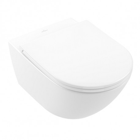 Villeroy & Boch Universo WC závesná s TwistFlush, so SoftClosing sedátkom alpská biela 4670T901