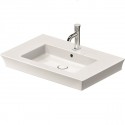 Duravit WHITE TULIP nábytkové umývadlo 75 x 49 cm s prepadom a ventilom s keramickou krytkou, biele 2363750000