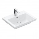 VILLEROY & BOCH Subway 3.0 umývadlo s prepadom s otvorom pre batériu spodná strana brúsená, 600 x 470 mm, Stone White C+, 4A706