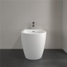 VILLEROY & BOCH Subway 3.0 samostatne stojací bidet s otvorom, s prepadom, 370 x 600 mm, Stone White, s CeramicPlus, 447100RW