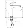 Hansgrohe Focus umývadlová batéria 190, chróm, 31518000