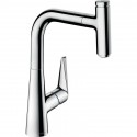 Hansgrohe Talis Select M51 páková drezová batéria 220 s vyťahovacím výtokom 1jet s tlačítkom Select chróm 72822000