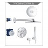 Grohe Grohtherm SmartControl Perfect sprchová súprava s termostatom pod omietku, 310 mm, 2 prúdy, chróm, 34705000