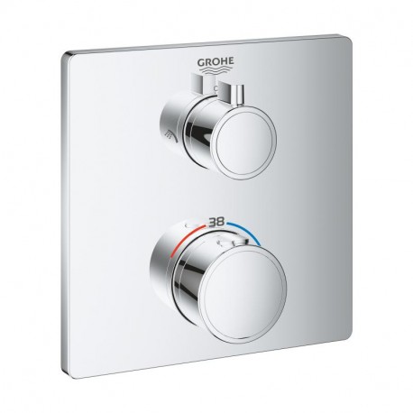 GROHE Grohtherm termostatická sprchová batéria pre 2-spotrebiče, pod omietku chróm 24079000