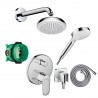 Hansgrohe Crometta sprchová zostava pod omietku 7v1,vaňová batéria 71466000 + seprcha ručná 263364000 + sprcha hlavová 26577400