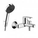 Hansgrohe Vernis Blend SET 4V1 vaňová zostava s pákovu batériou nástennou 71440000, sprcha 24111000, chróm SETPULSIFY1