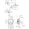 Grohe Eurosmart Cosmopolitan sprchový set so sprchou Temptesta 210 chróm 25219001