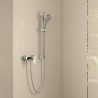 Hansgrohe Vernis Blend SET 2v1 set sprchový s nástennou s tyčou 65cm 26275000 a batériou 71640000, chróm 433905