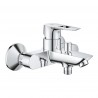 Grohe BAULOOP nástenný set 2v1, vaňová batéria s vaňovým setom Tempesta 1,5 m chróm, 434527