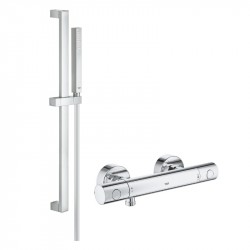 Grohe PRECISON nástenný set 2v1, sprchová termostatická batéria PRECISON Get so sprchovým setom 90 cm chróm, 34773000SET