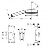 Hansgrohe Vivenis SET 4V1 vaňová zostava s pákovu batériou nástennou 7542000, sprcha 24111000, chróm 440902