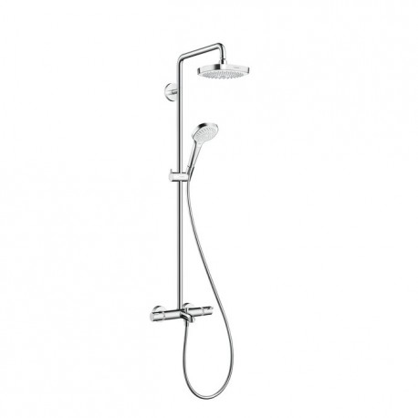 Hansgrohe Croma Select E sprchový systém Showerpipe 180 2jet s termostatom k vani biela/chróm, 27352400