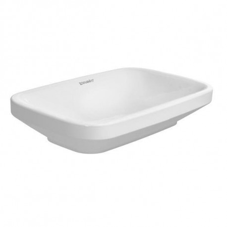 DURAVIT Dura Style umývadlo 60 x 38 cm miska na dosku, brúsená, bez prepadu, biela 0349600000