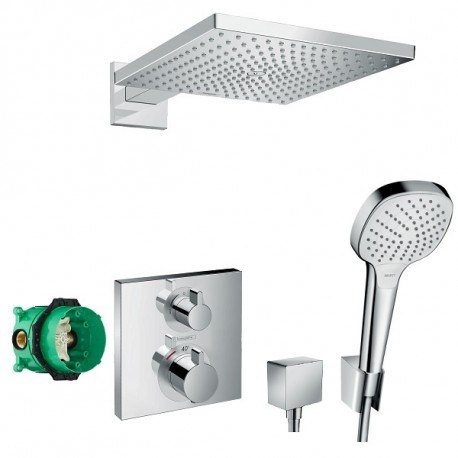 Hansgrohe Raindance E 26238000 sprchový  systém s termostatom Ecostat Square 15714000 chróm, 26238CT21