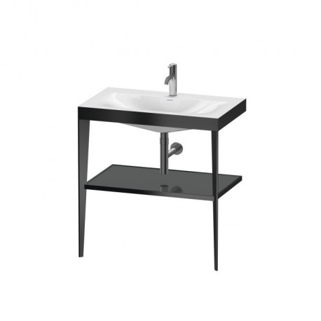 DURAVIT XVIU umývadlo s podstavcom 80 x 48 cm flanel grey vysoký lesk XV4715OB289