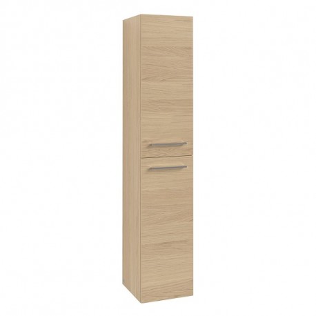 Villeroy & Boch AVENTO závesná vysoká skrinka, 2 dvierka, pánty vľavo, 350 x 372 x 1760 mm, Nordic Oak, A89400VJ