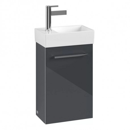 Villeroy & Boch AVENTO skrinka pod umývadlo, 340 x 514 x 202 mm, 1 dvierka, pánty vľavo, Crystal Grey, A87601B1