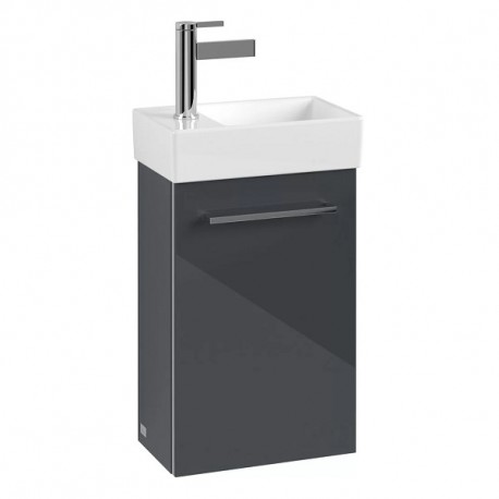 Villeroy & Boch AVENTO skrinka pod umývadlo, 340 x 514 x 202 mm, 1 dvierka, pánty vľavo, Crystal Grey, A87600B1