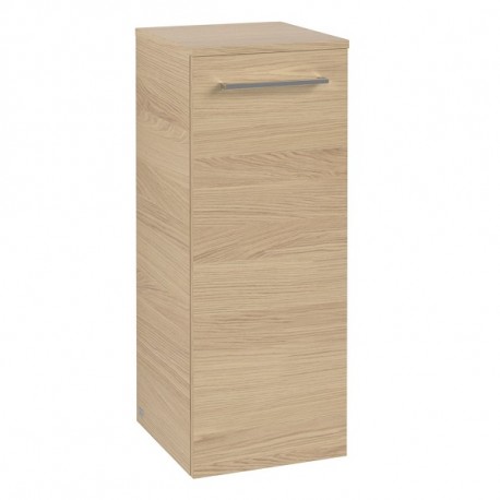 Villeroy & Boch AVENTO závesná bočná skrinka nízka, 350 x 373 x 890 mm, 1 dvierka, pánty vľavo, Nordic Oak, A89500VJ