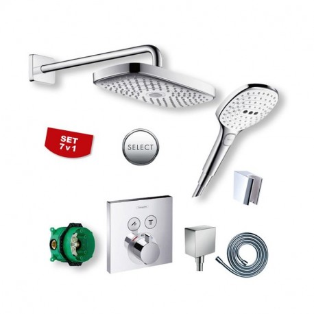 Hansgrohe Raindance Select sprchová zostava s termostatom pod omietku chróm SET7V1, 314459