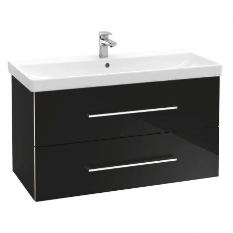 Villeroy & Boch AVENTO skrinka pod umývadlo, 967 x 520 x 447 mm, 2 zásuvky, Crystal Black, A89200B3