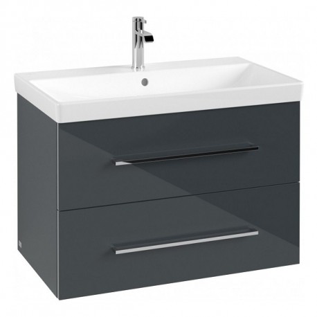 Villeroy & Boch AVENTO skrinka pod umývadlo, 760 x 520 x 447 mm, 2 zásuvky,Crystal Grey, A89100B1