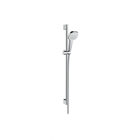 Hansgrohe Croma Select E sprchový set Vario EcoSmart 9 l/min 3-prúdový s tyčou 0,90 m biela/chróm, 26593400