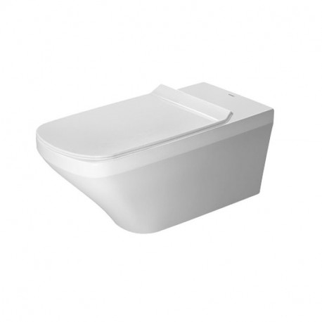 DURAVIT Dura Style Vital závesná WC misa 37 x 70 cm pre telesne postihnuté osoby, upevnenie Durafix, biela s úpravou WonderGlis