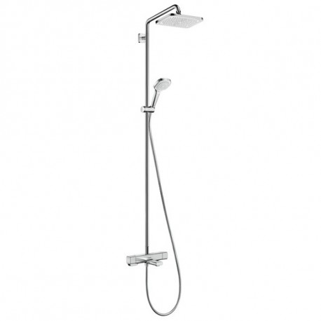 Hansgrohe Croma E sprchový systém Showerpipe 280 1jet s termostatom k vani chróm,  27687000