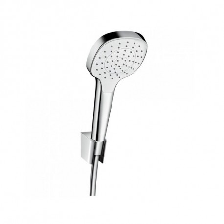 Hansgrohe Croma Select E vaňový set 1jet, s hadicou 1,25m a držiakom, biela/chróm 26424400