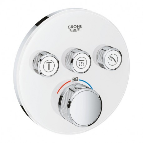 Grohe Grohtherm SmartControl termostatická batéria pod omietku, pre 3 spotrebiče, mesačná biela, 29904LS0, predĺžená záruka 5 rokov